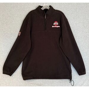 Pro Player Ohio State Buckeyes Fleece Sweater Pullover Mens Large Black Jacket